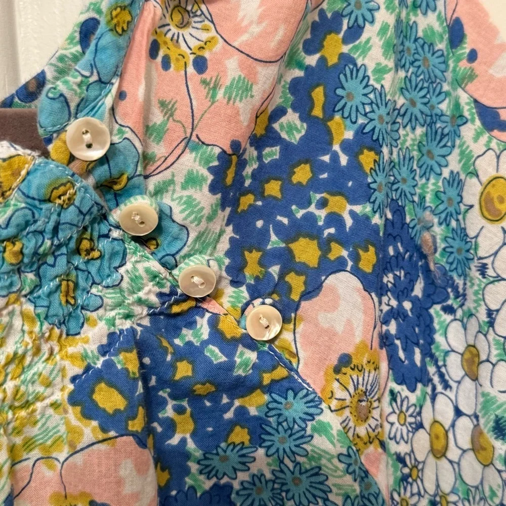 La Cera Botanical Floral  Nightgown or Robe  Size L